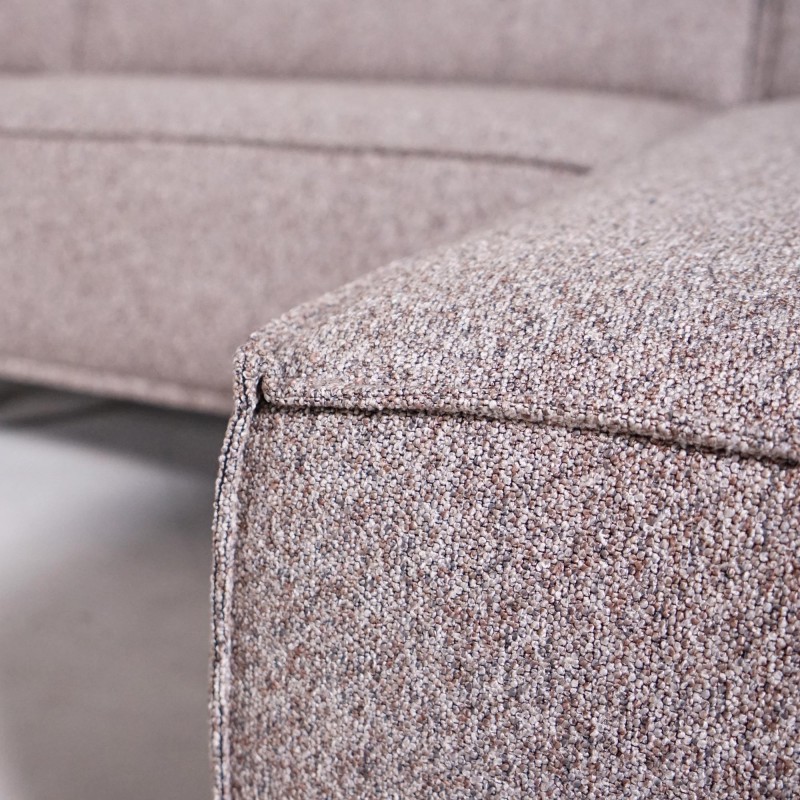Hoekbank 5-zits in stof met chaise longue rechts - Zoya