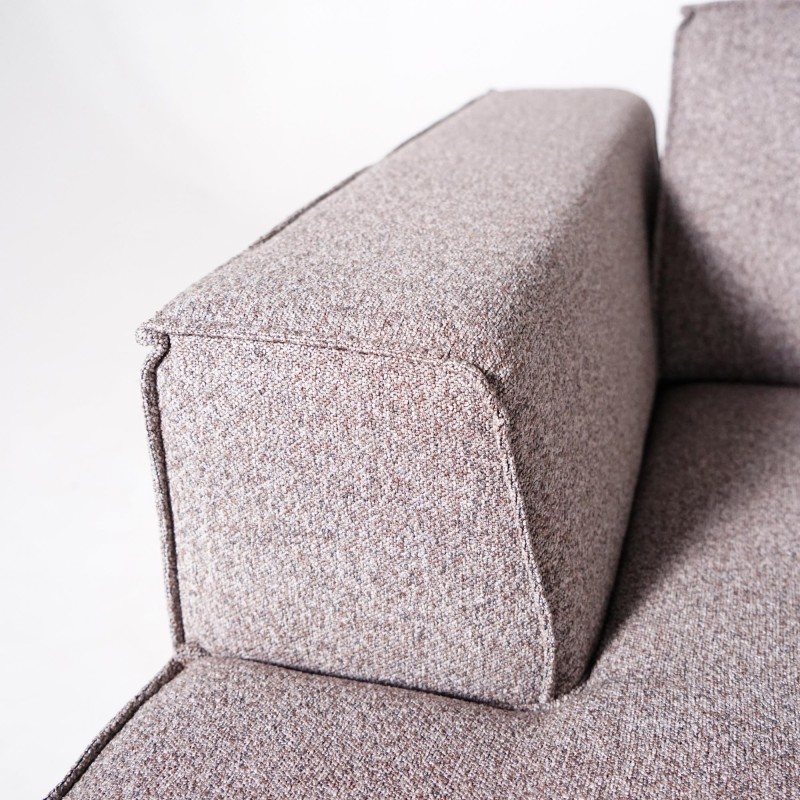Hoekbank 5-zits in stof met chaise longue rechts - Zoya