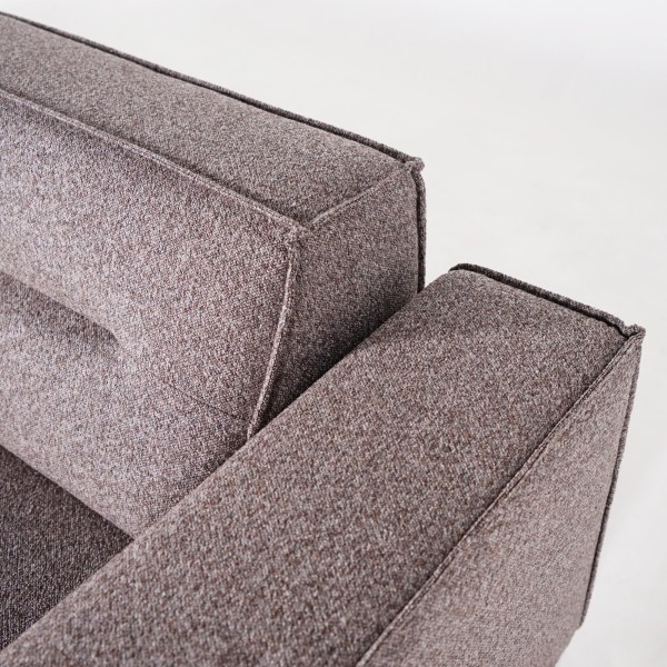 Hoekbank 5-zits in stof met chaise longue rechts - Zoya