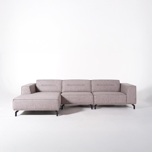 Hoekzetel 5-zits in stof met chaise longue links - Zoya