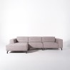 Hoekzetel 5-zits in stof met chaise longue links - Zoya