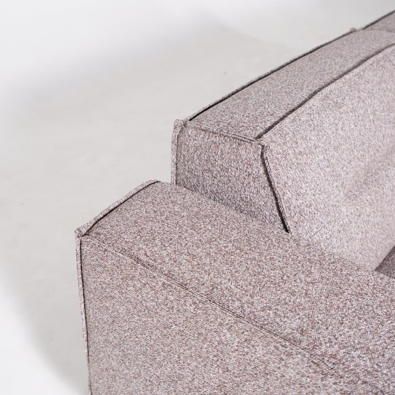 Hoekzetel 5-zits in stof met chaise longue links - Zoya