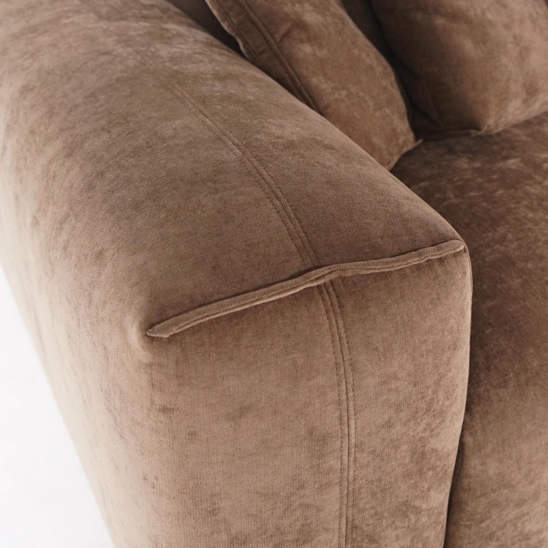 Hoekzetel 5-zits in stof met chaise longue rechts - Olya