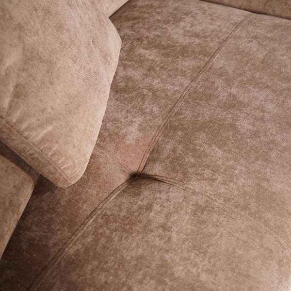 Hoekzetel 5-zits in stof met chaise longue rechts - Olya