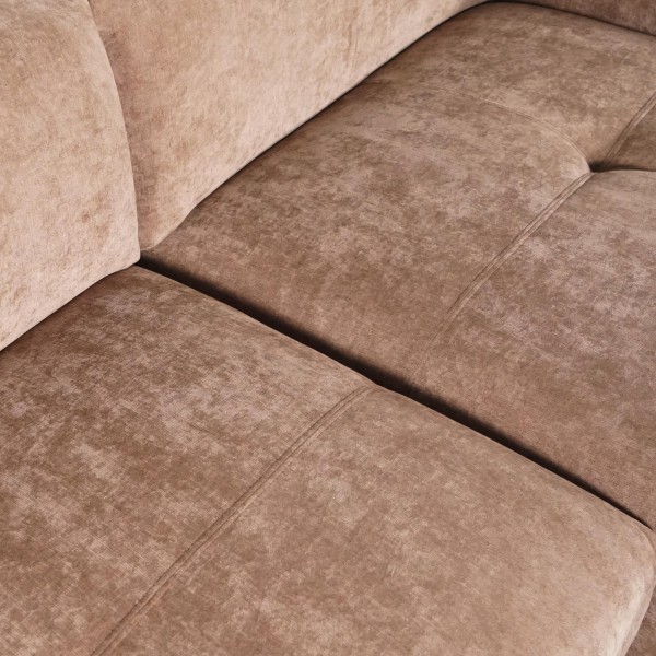 Hoekzetel 5-zits in stof met chaise longue rechts - Olya
