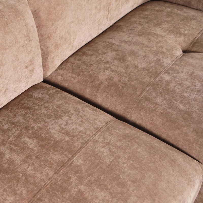 Hoekzetel 5-zits in stof met chaise longue rechts - Olya