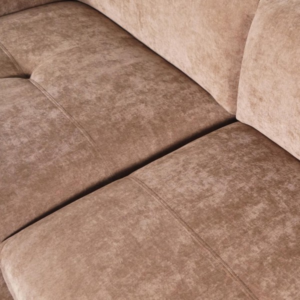Hoekzetel 5-zits in stof met chaise longue links - Olya