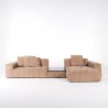 Hoekbank 5-zits met chaise longue rechts en geïntegreerde salontafel - Olya