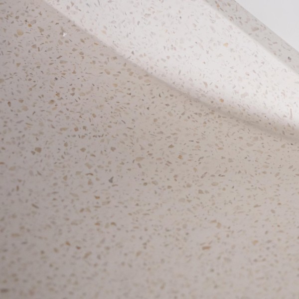 Vierkante waskom in witte terrazzo 40 x 40 cm - Maile