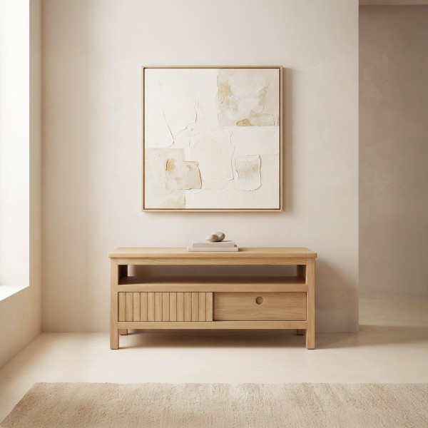 Tv-meubel in massief hout 100 cm - Rohini