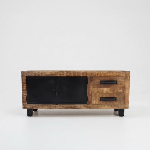 TV meubel hout en metaal BROOKLYN 115 cm