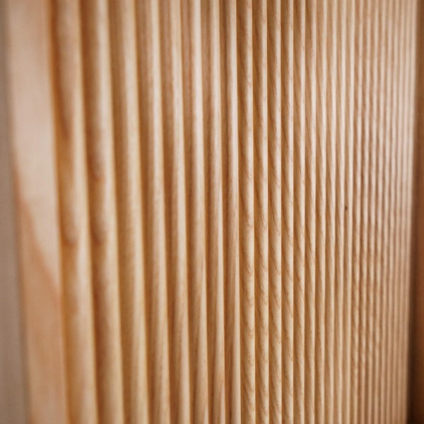 Zwevende badkamerkolomkast in licht walnoothout 160 cm - Carnelian