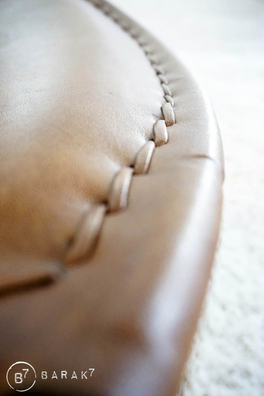 Vlinderstoel leer Peacock