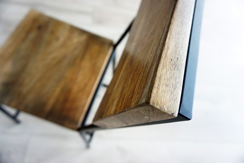 Stoel van hout en metaal Robin