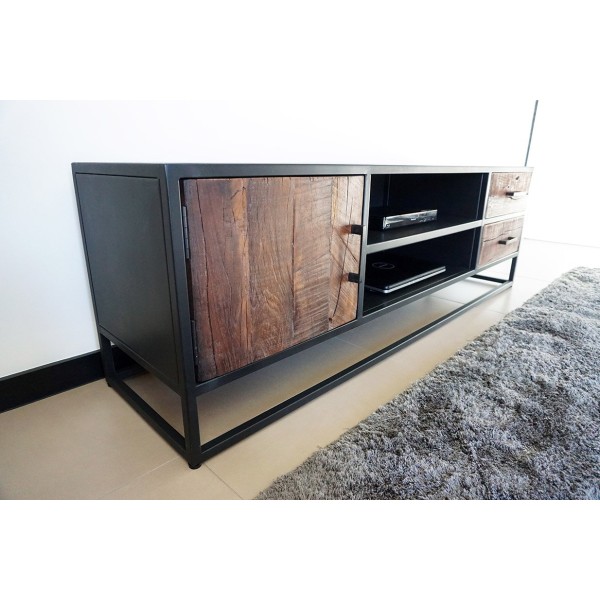 Meuble TV bois et métal RECYCLED