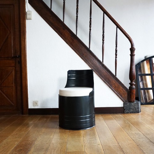 Industriële olievat fauteuil carbon