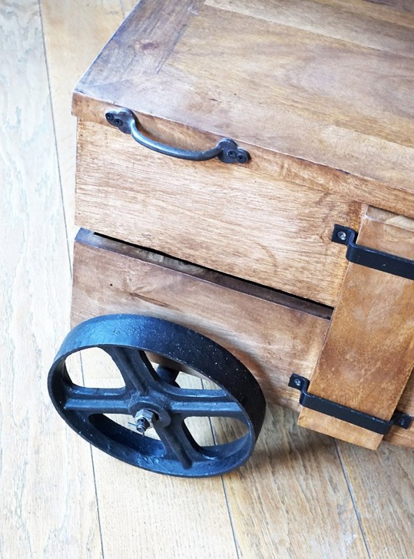 Industriële salontafel kist