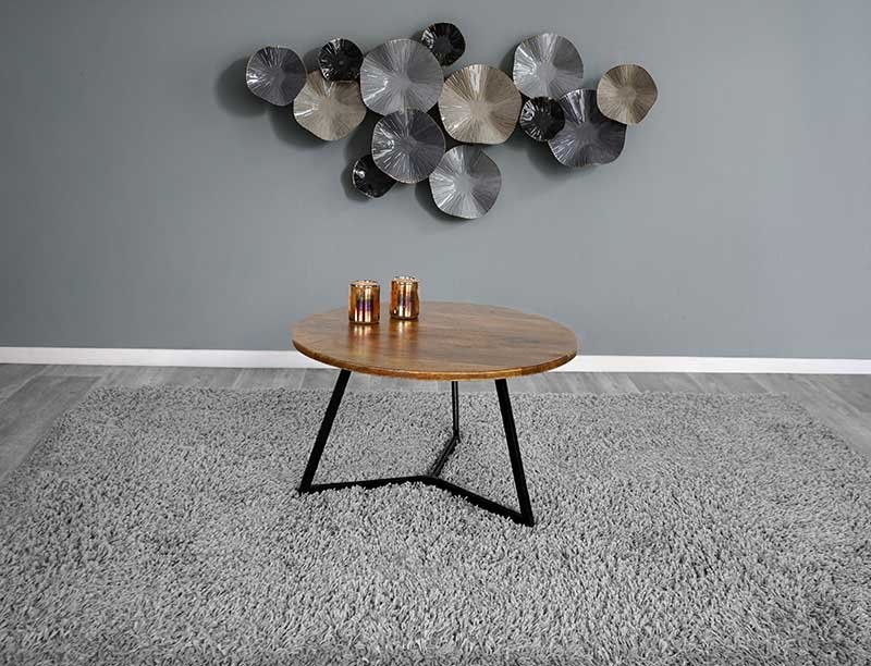 Ronde salontafel met metalen poten - Touch