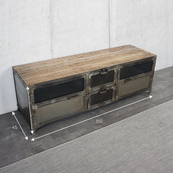 Meuble TV industriel Bois