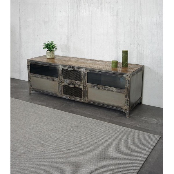 Meuble TV industriel Bois