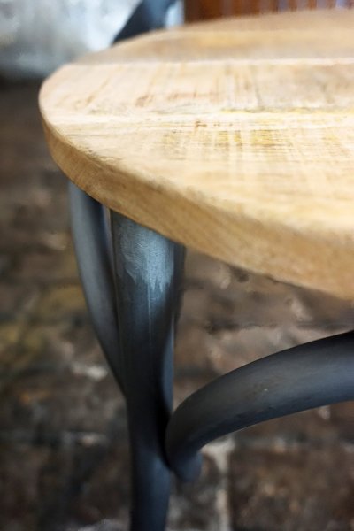Bistro stoel hout en metaal