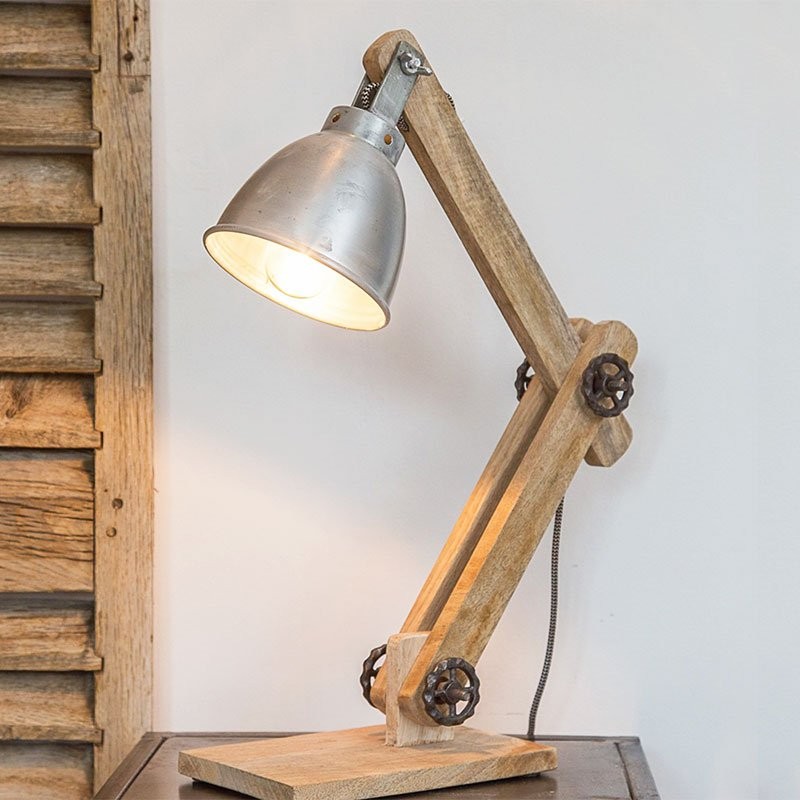 Scandinavisch industriële tafellamp Genius