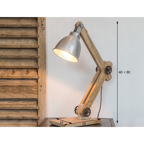 Scandinavisch industriële tafellamp Genius