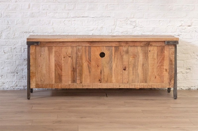 TV-meubel van hout en metaal - Retro Archi