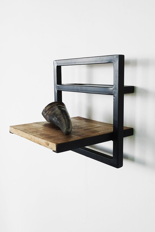 Houten en metalen rek 30 x 30 - Selfsh