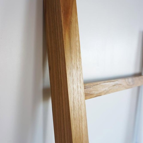 Handdoekenrek in teakhout 180 cm