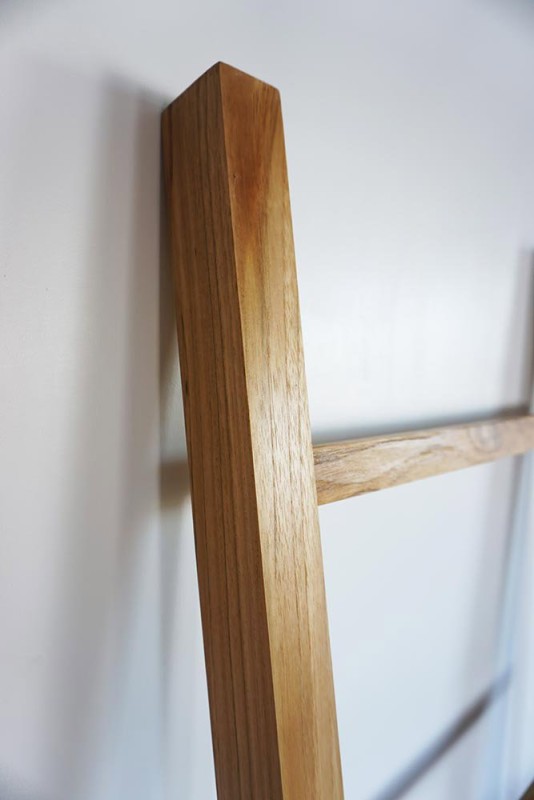 Handdoekenrek in teakhout 180 cm
