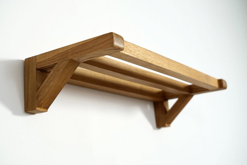 Teak handdoekenrek