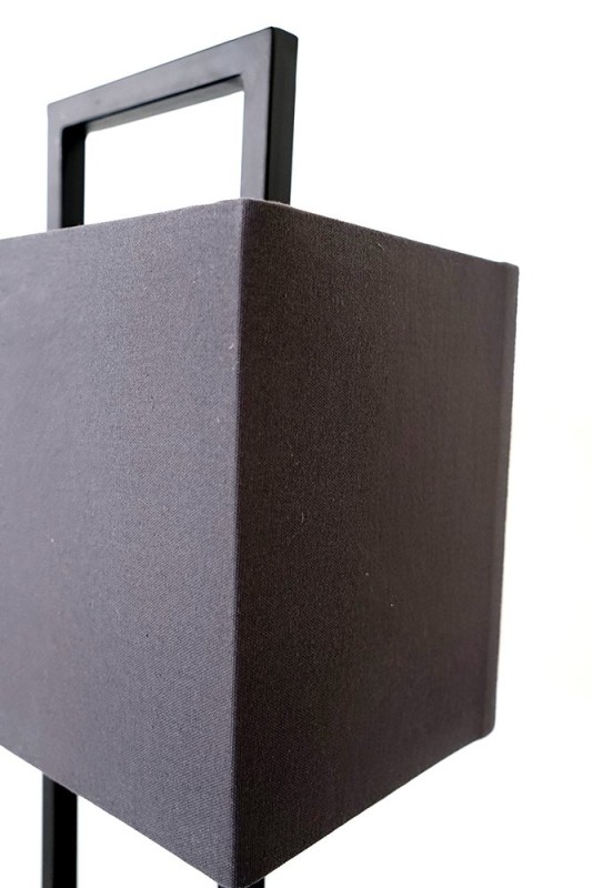 Metalen en stoffen tafellamp - Louvain