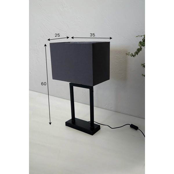 Metalen en stoffen tafellamp - Anvers
