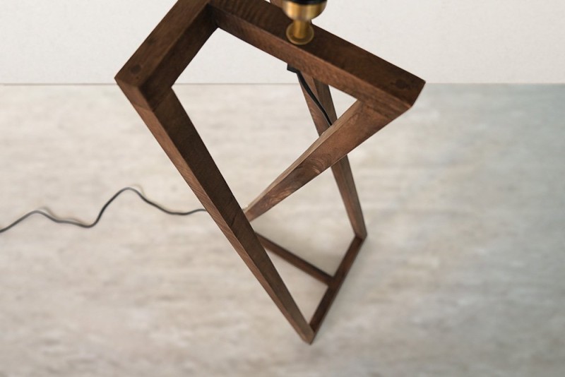 Vloerlamp van natuurlijk hout - Kyoto