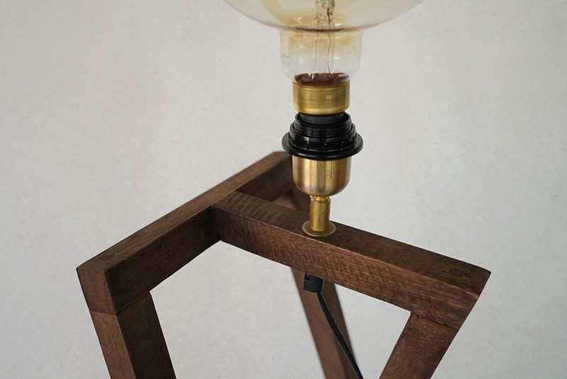 Vloerlamp van natuurlijk hout - Kyoto
