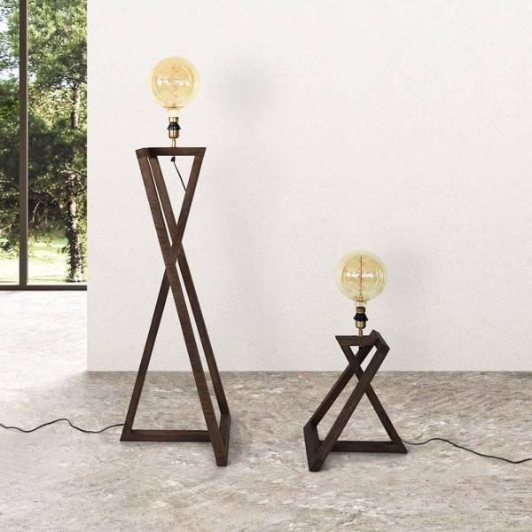 Vloerlamp van natuurlijk hout - Kyoto