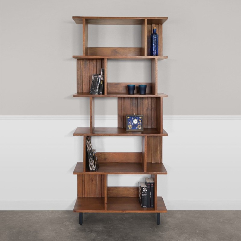 Massief houten boekenkast 90 cm