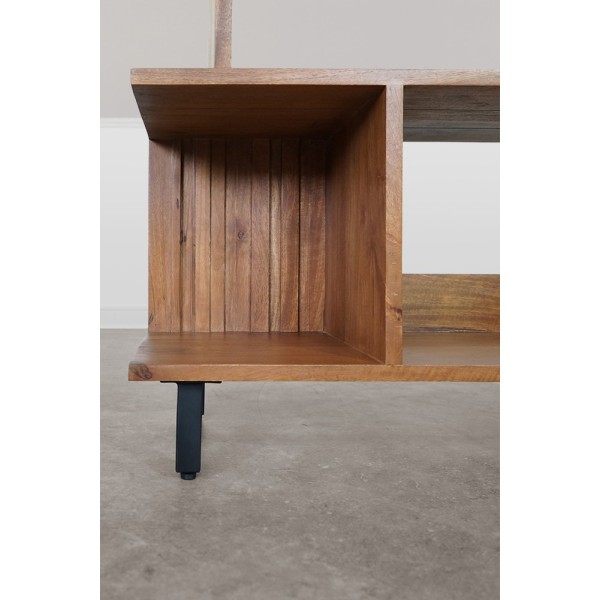 Massief houten boekenkast 90 cm