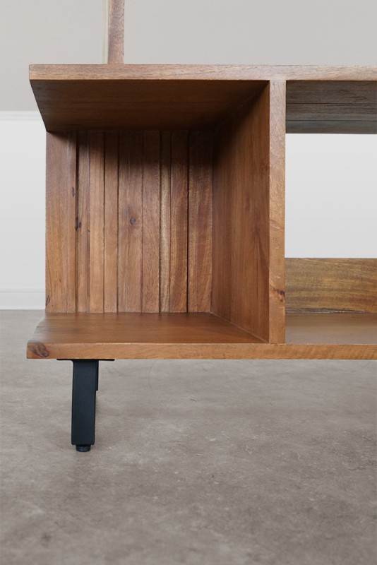 Massief houten boekenkast 90 cm