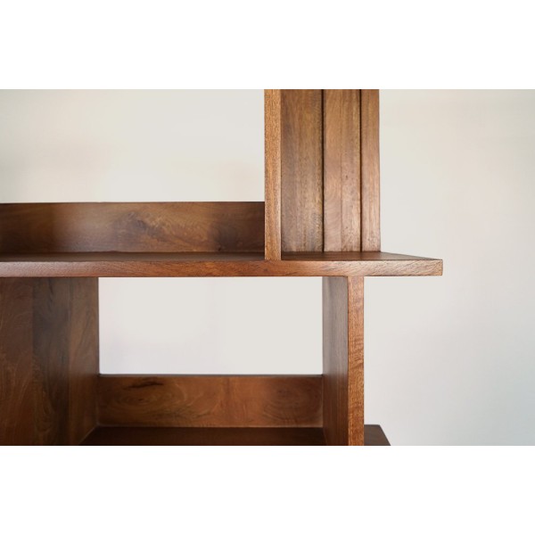 Massief houten boekenkast 90 cm