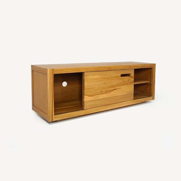 Massief teak TV-meubel 140 cm - Mélisandre