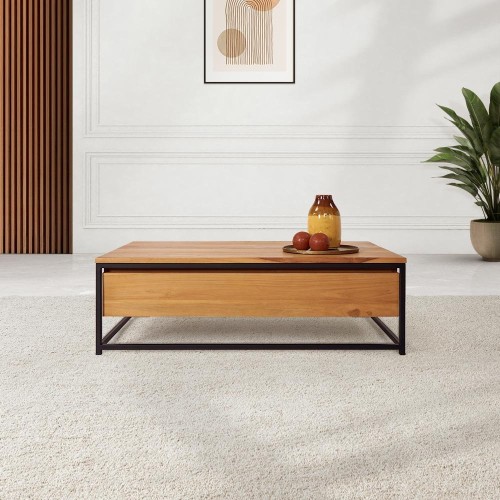 Massief teakhouten salontafel 110 cm - Laila