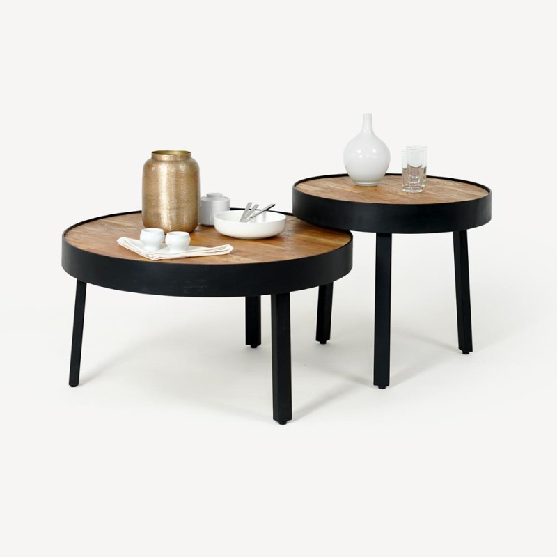 Industriële lage tafel "Simply"