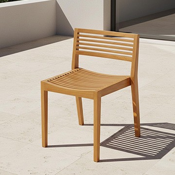 Houten tuinstoel