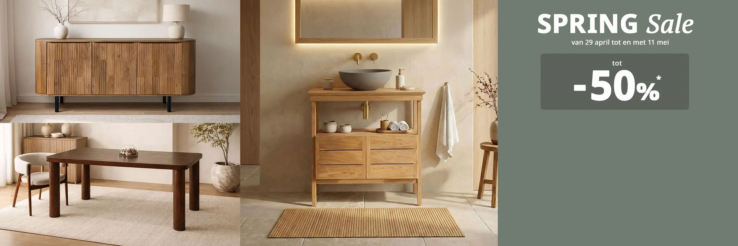 SPRING Sale - Tot -50%* op een selectie artikelen