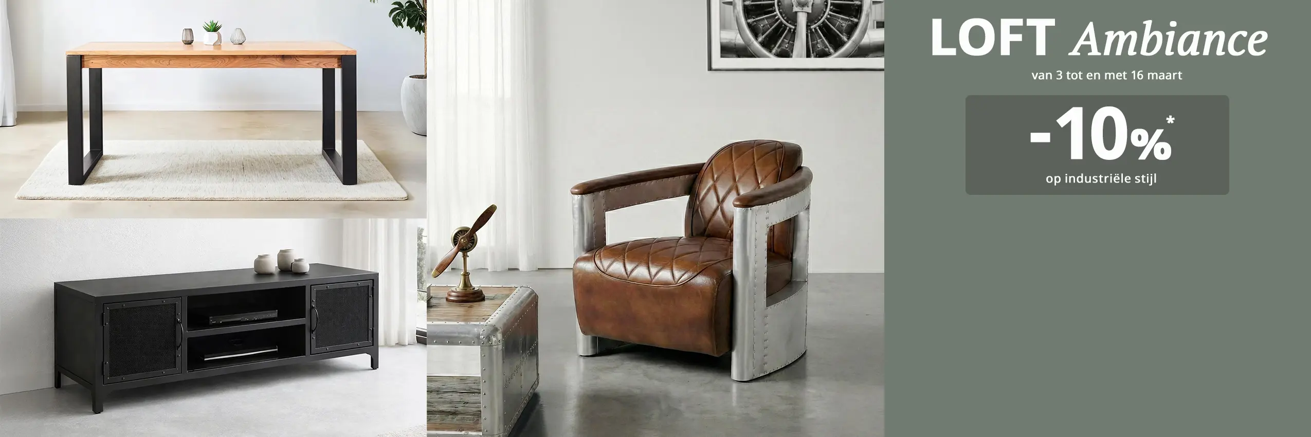 LOFT Ambiance - Profiteer van -10%* op industriële stijl